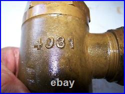 Brass Steam Traction Engine Boiler Water Pump Check Valve 4031 Hit Miss NICE