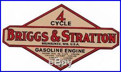 Briggs & Stratton Gas Engine Motor Decal Hit & Miss Engine 2 inch Bore WM WMB WI