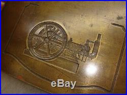 CHARTER CAST BRASS PRINTERS BLOCK or Master Pattern Old Hit and Miss Gas Engine