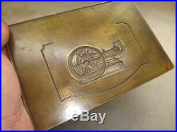 CHARTER CAST BRASS PRINTERS BLOCK or Master Pattern Old Hit and Miss Gas Engine