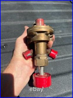 California Small Brass Body Gear Water Pump Hit Miss Steam Engine