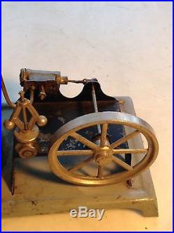 Circa 1900 Antique Horizontal Steam Engine Toy Hit Miss
