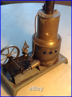 Circa 1900 Antique Horizontal Steam Engine Toy Hit Miss