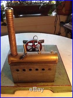 Circa 1900 Antique Steam Engine Toy Hit Miss J. C. Made in France