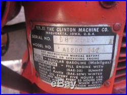 Clinton A 1200 series nos hit miss Briggs antique gas engine motor
