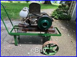 Coldwell Cub hit and miss stationary engine on cart RARE