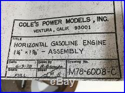 Coles Large Hit Miss Model Gas Engine Myford Atlas Live Steam South Bend Lathes