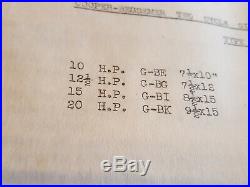 Cooper Bessemer Two Cycle Oil Field Gas Engine Hit Miss 10 To 30 Horse 1932 Book