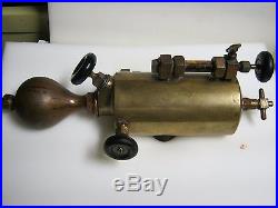DETROIT LUBRICATOR CO BRASS OILER FOR HIT AND MISS-STEAM ENGINE