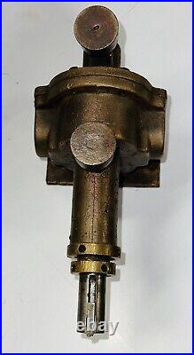 DR CLARKE MACHINE CO Brass Gear Driven Water Pump Hit Miss Engine Tractor Auto