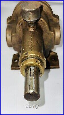 DR CLARKE MACHINE CO Brass Gear Driven Water Pump Hit Miss Engine Tractor Auto