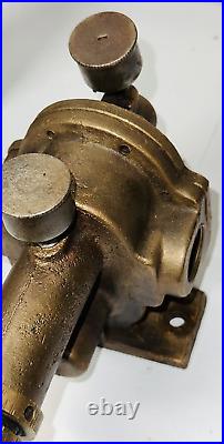 DR CLARKE MACHINE CO Brass Gear Driven Water Pump Hit Miss Engine Tractor Auto