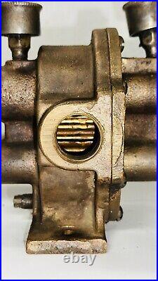 DR CLARKE MACHINE CO Brass Gear Driven Water Pump Hit Miss Engine Tractor Auto