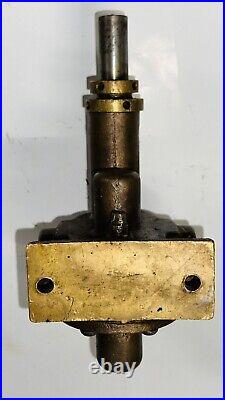 DR CLARKE MACHINE CO Brass Gear Driven Water Pump Hit Miss Engine Tractor Auto