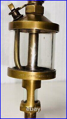 Detroit Lubricator No 44 Brass Cylinder Oiler Hit Miss Engine Steampunk Antique