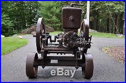 Domestic Schramm Hit and Miss Engine Compressor with Original Cart
