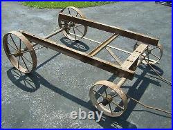 ELECTRIC WHEEL CO Hit Miss Gas Engine Cart Truck 3-5hp Magneto Oiler Steam WOW