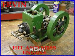 ERVIN MODEL HIT AND MISS 4CYCLE GAS ENGINE-A LITTLE CUTIE