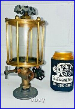 ESSEX BRASS SIX 6 POST Cylinder Oiler Hit Miss Engine Steampunk Antique Vintage