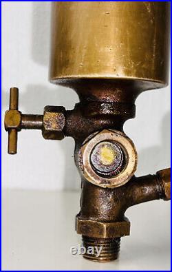 ESSEX Brass Cylinder Oiler Antique Vintage Hit Miss Engine Steampunk 1/2