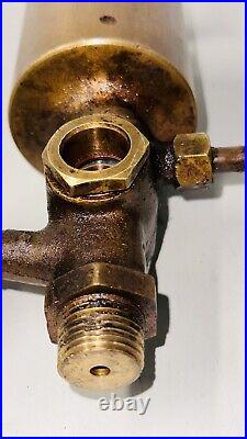 ESSEX Brass Cylinder Oiler Antique Vintage Hit Miss Engine Steampunk 1/2