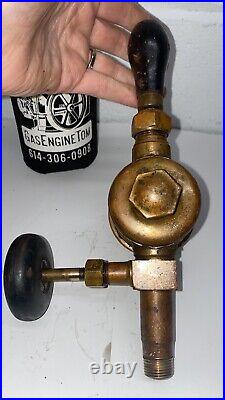 ESSEX Brass Oil Cup Pump Handle Oiler Steam Line Hit Miss Engine