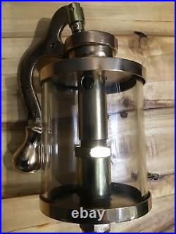 ESSEX NO 8 Brass Pump Oiler Hit Miss Gas Engine Antique Steampunk Display