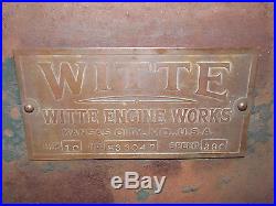 EXCELLENT RUNNING 10HP TYPE B WITTE HIT & MISS GAS ENGINE L@@K! (WITH VIDEO)