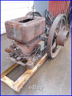 EXCELLENT RUNNING 10HP TYPE B WITTE HIT & MISS GAS ENGINE L@@K! (WITH VIDEO)
