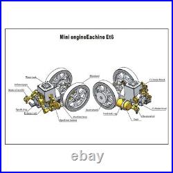 Eachine ET6 Horizontal Hit & Miss Complete Engine Model STEM Upgrade Gas Engine