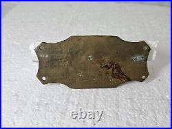 Early ORIGINAL Brass Name Plate for a 3 HP Domestic type A hit & miss engine