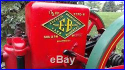 Emerson Brantingham 1 1/2 hp Type-H Headless Hit & Miss Engine E&B Factory Cart