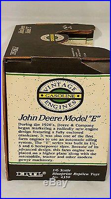Ertl John Deere Model E 1/16 diecast hit and miss engine replica collectible