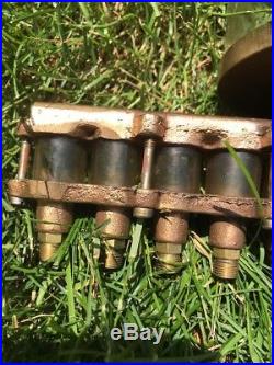 Essex Brass Engine Oiler for Steam Hit & Miss 10 Port Drip Industrial Steampunk