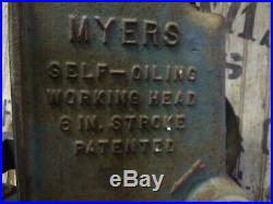 F. E. Myers Self Oiling Working Head 6 Inch Stroke Pump Jack Hit & Miss 3914