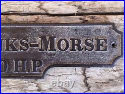 Fairbanks Morse 40 HP Model N Hit & Miss Engine ID Badge