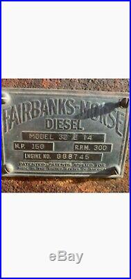 Fairbanks Morse & Co Hit and Miss engine 150 HP big huge antique old