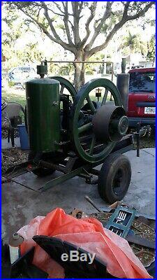 Fairbanks Morse'Z', 15 H. P, Hit and Miss Engine. On Trailer