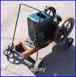 Fairbanks Morse Z Headless Gas Engine Motor Hit & Miss Flywheel With Cart Truck