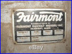 Fairmont RO hit miss engine Railroad Fairmont Railway Motors