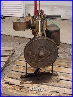 Fuller & Johnson Hit Miss Gas Engine With Antique Butler Water Pump