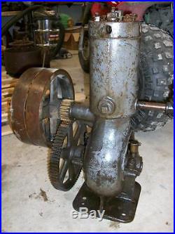 GOULDS WATER COOLED AIR COMPRESSOR Old Gas Engine Hit and Miss