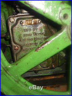 GREAT RUNNING 1930 JOHN DEERE E HIT & MISS GAS ENGINE FARM (WITH VIDEO) L@@K