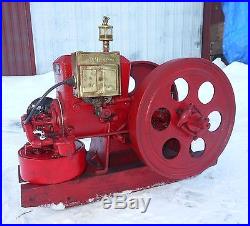 GREAT RUNNING 1 1/2HP STOVER KE HIT & MISS GAS ENGINE (SEE VIDEO) L@@K