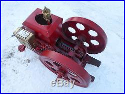GREAT RUNNING 1 1/2HP STOVER KE HIT & MISS GAS ENGINE (SEE VIDEO) L@@K