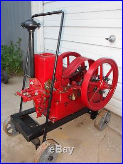 GREAT RUNNING 1 3/4HP UNITED HIT & MISS GAS ENGINE FARM (WITH VIDEO) L@@K