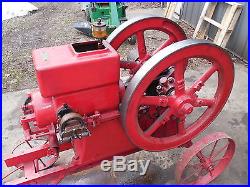 GREAT RUNNING 5HP ECONOMY ON FACTORY CART HIT & MISS GAS ENGINE! (WITH VIDEO)