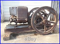 GREAT RUNNING 5HP MONITOR HIT & MISS GAS ENGINE BARN FRESH L@@K! (WITH VIDEO)