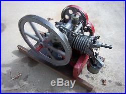 GREAT RUNNING EARLY 8 CYCLE AERMOTOR HIT & MISS GAS ENGINE (WITH VIDEO) L@@K
