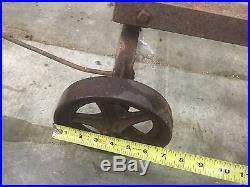Galloway Hit And Miss Gas Engine Cart Antique Twisted Handle Neat